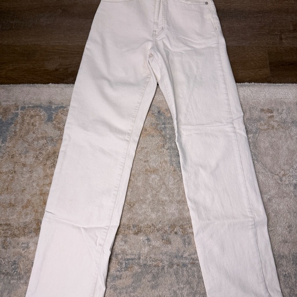 Madewell Curvy 90s Straight White Jeans | Size 24 | Classic Fit - Picture 2 of 2